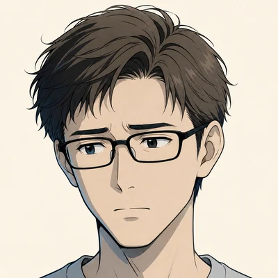 悩む人